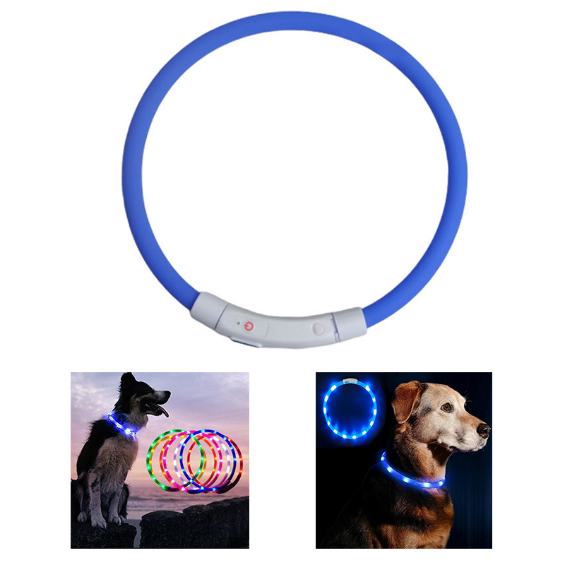 USB Charging Pet Silicone Collar 2