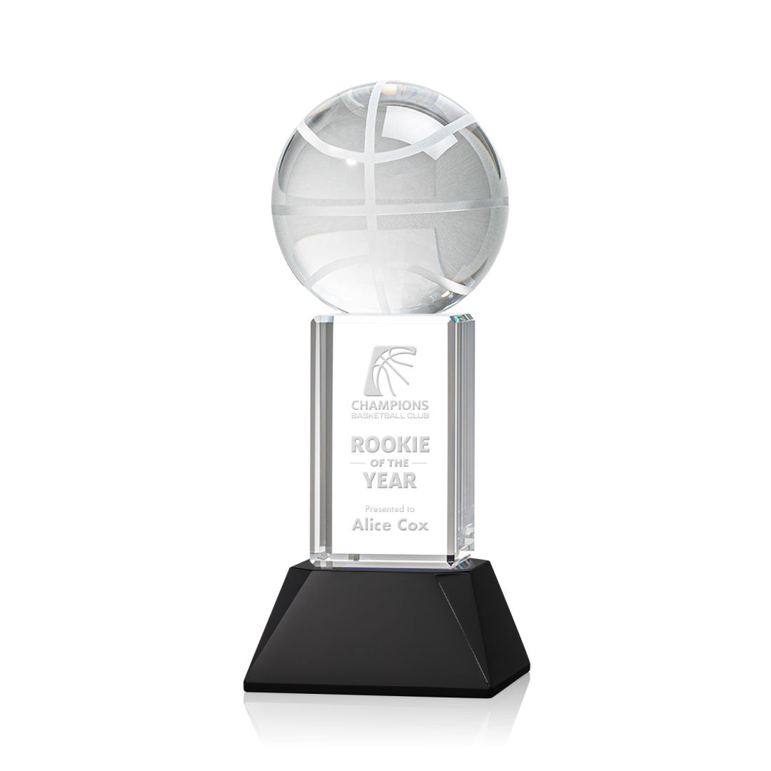 Basketball Award on Stowe Base - Black 5