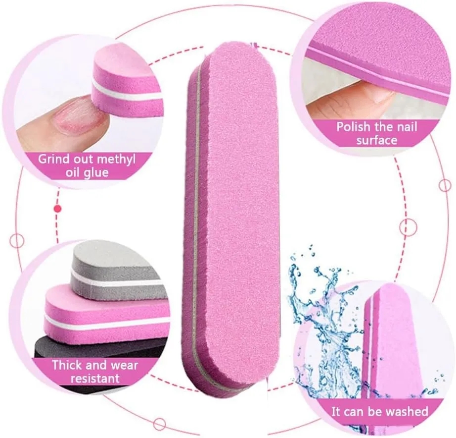 Sponge Grit Nail File Emery Board 3