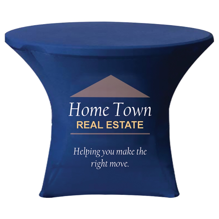 31.9" x 29.1" Round Stretch Table Cover 3