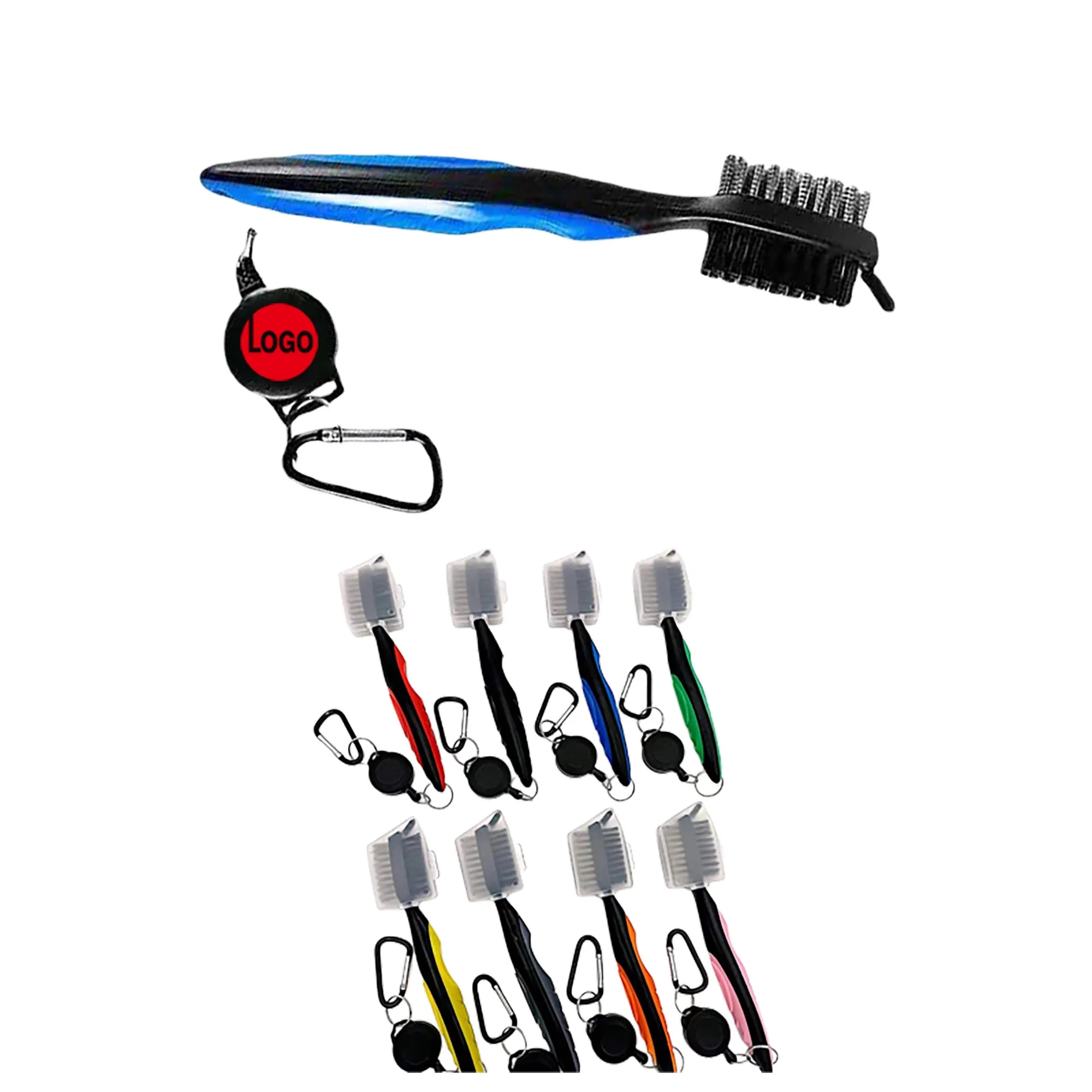 Moq 50 Pcs Golf Club Brush Groove Cleaner 3