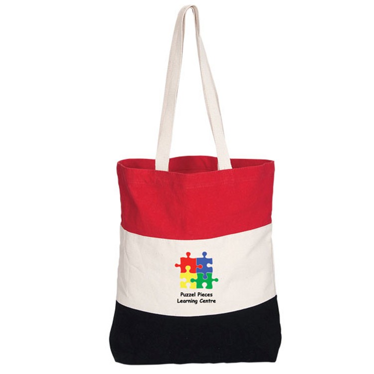 Tri-Colour Cotton Tote 4