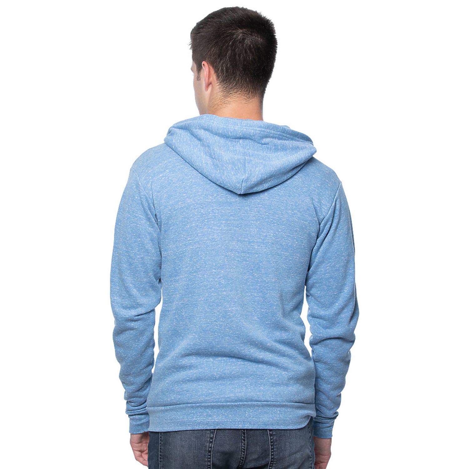 Unisex USA Made Organic Triblend Fleece Full Zip Hoodie 3