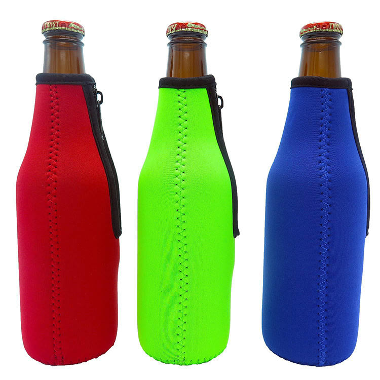 Neoprene Bottle Sleeve, custom koozie with logo imprint 2