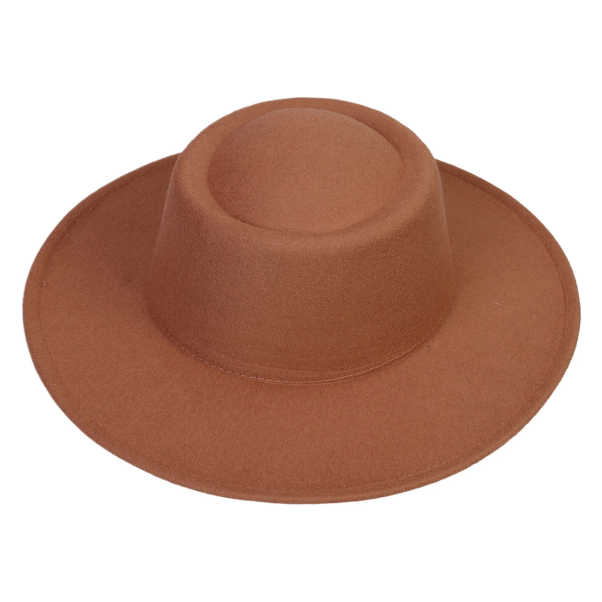 MOQ50 Wide Brim Vintage Fedora Hat 15