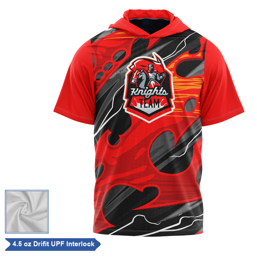 Sublimation UPF DriFit Short Sleeve Hooded T-Shirt - Men, 3