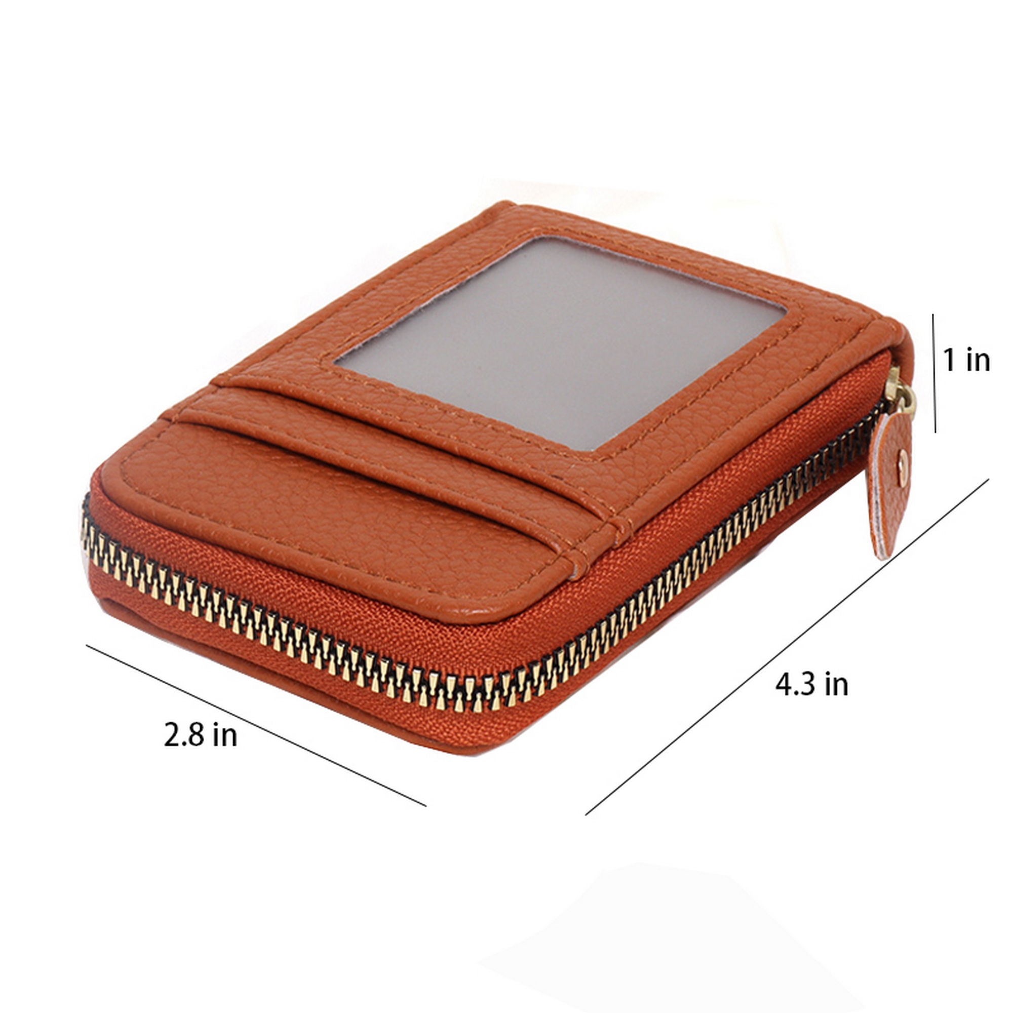 PU Lychee Pattern Multifunctional Large Capacity Organ Card Holder 8