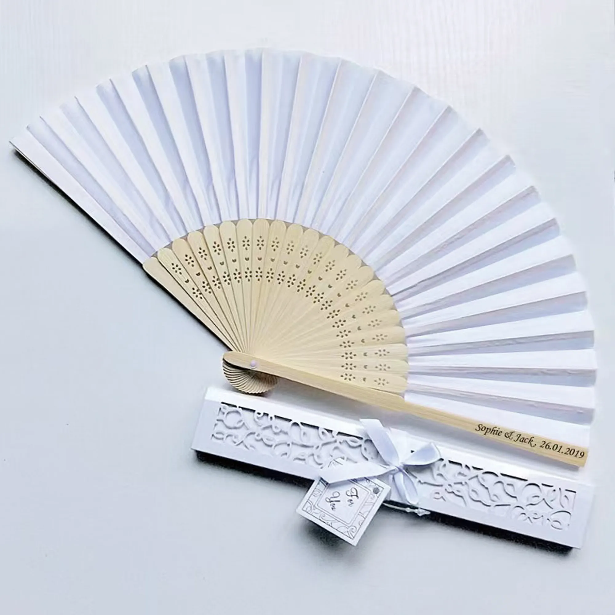 Bamboo Folding Paper Hand Fan 2
