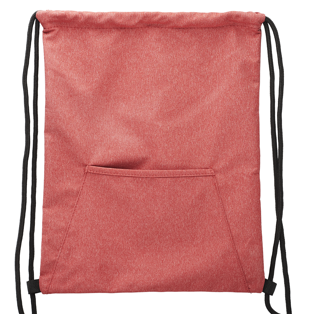 Heathered Drawstring Backpacks with Pocket 4