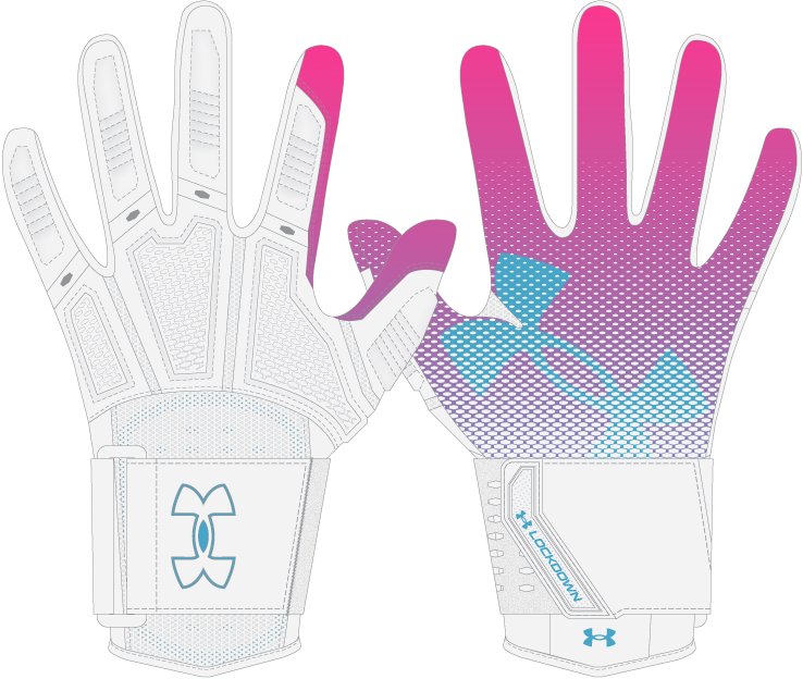 UA Lockdown Men's Football Gloves 7