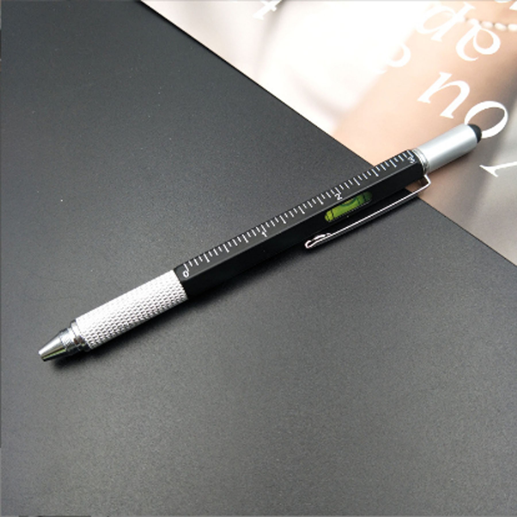 6 in 1 Metal Multi-functional Tool Ballpoint Pen 6