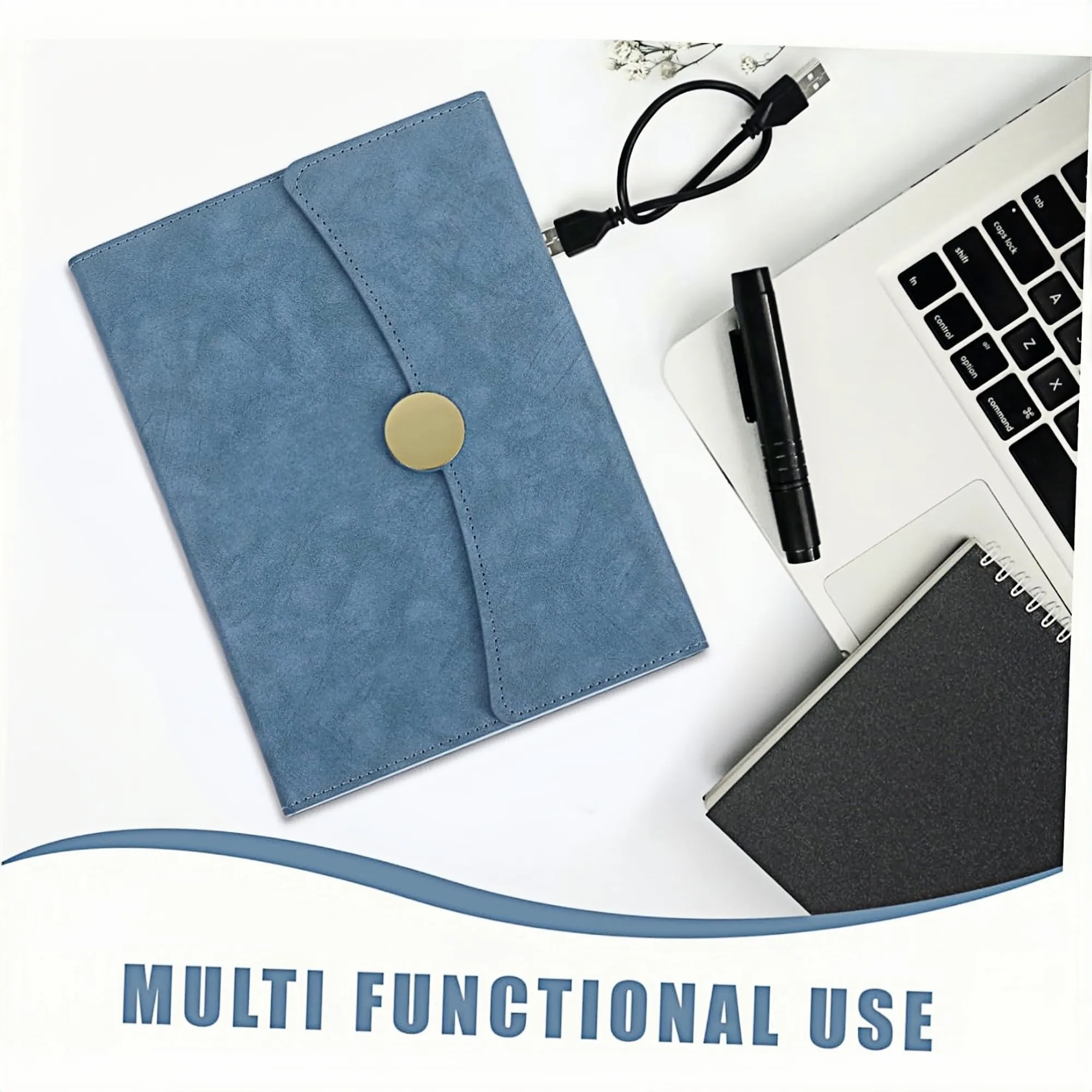 PU Leather Notebook - A5 Slim Refillable Notepad 6