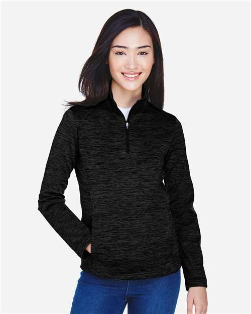 Women's Newbury Mélange Fleece Quarter-Zip Pullover - DG798W 18