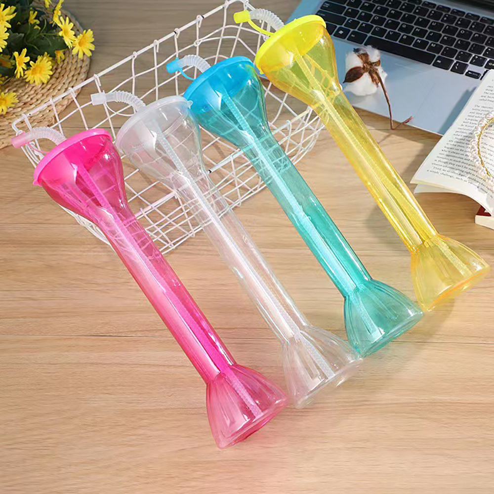 16oz dumbbell shaped straw cup 2