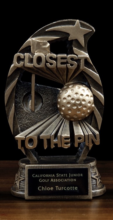 Arched Resin Closest To The Pin Award 1