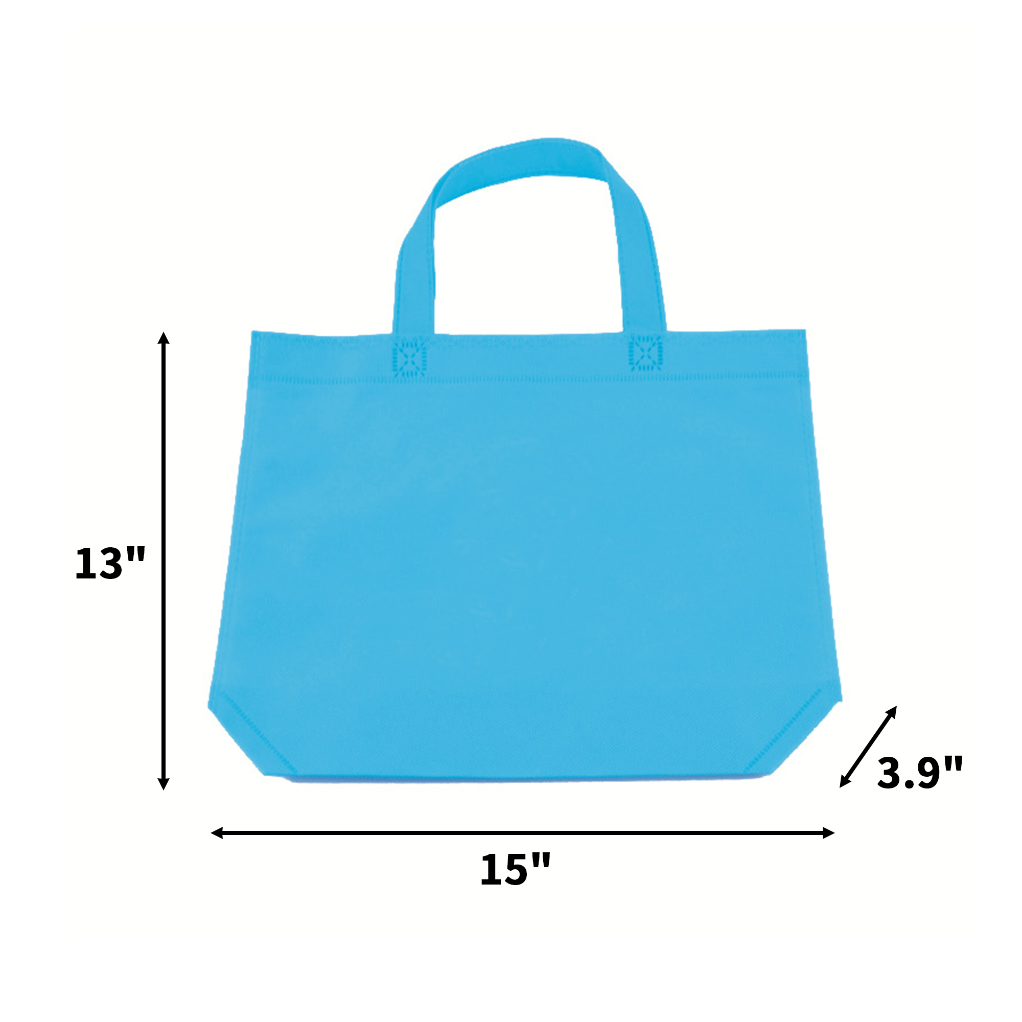 Non Woven Polypropylene Shopper Tote 15 x 13 x 3.9" 8
