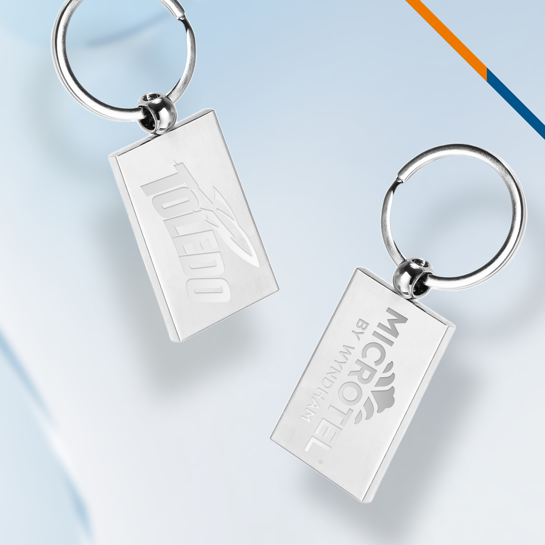 Shiny Rectangle Keychains 3