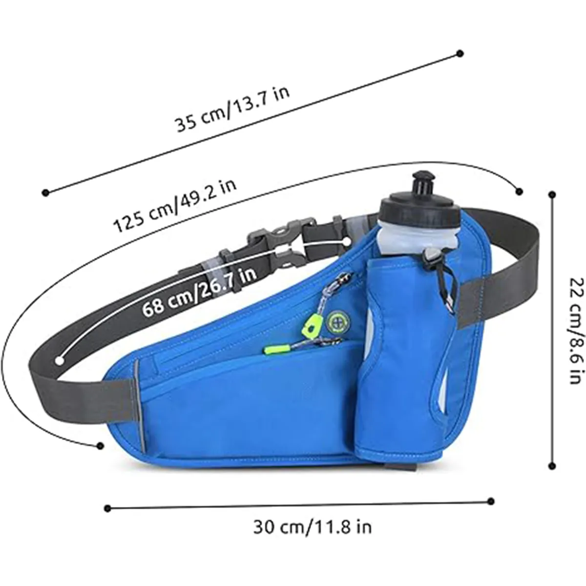 Breathable Lightweight Waist Bags With Water Bottle Holder 8