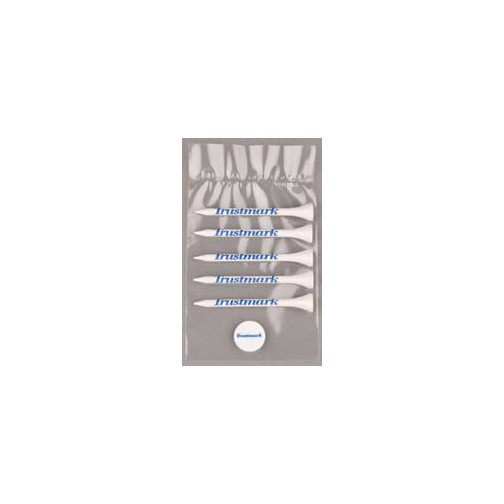 Value Poly Bag Pack w/ Five 2 3/4" Tees & 1 Marker 2