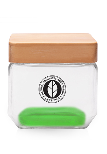 27 oz. Glass Candy Jars with Wooden Lid 12