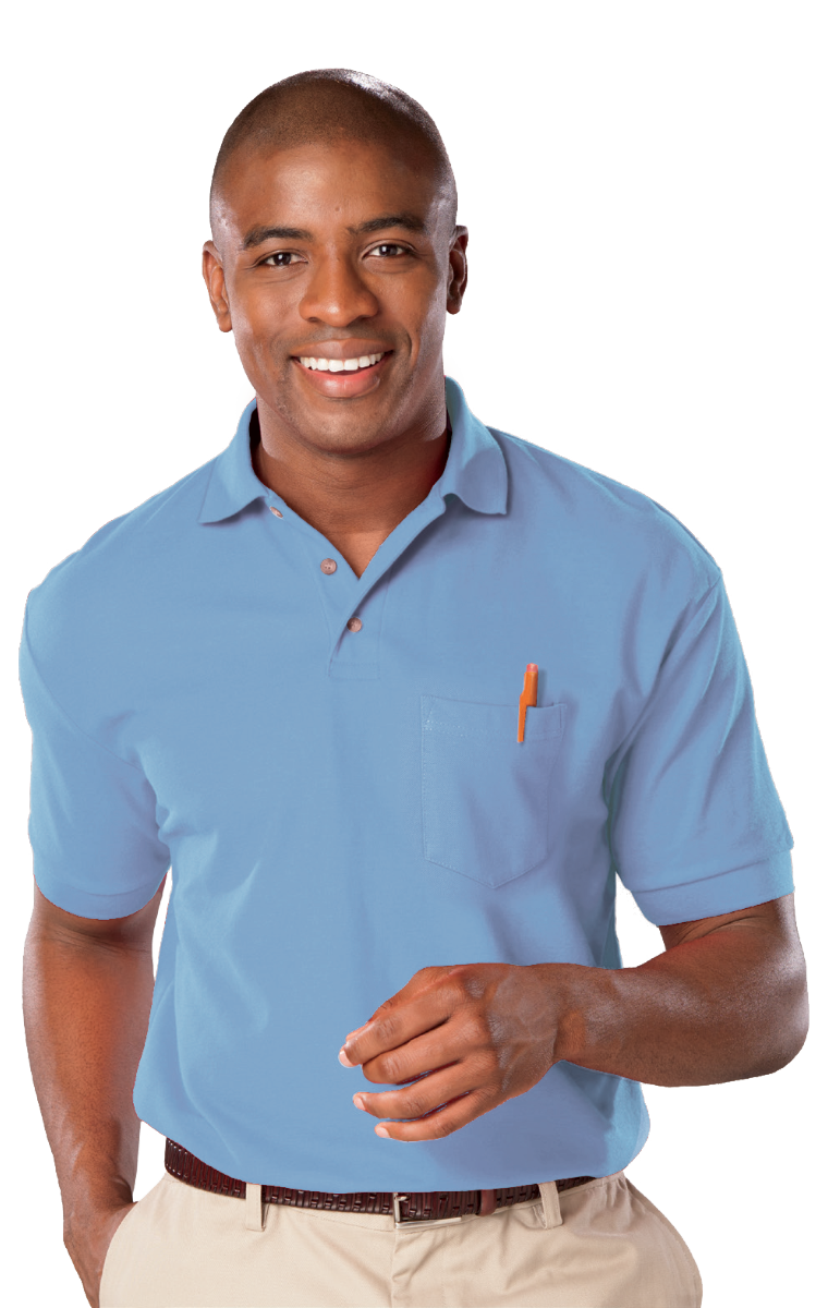 Adult Superblend Short-Sleeve Pocketed Polo 4