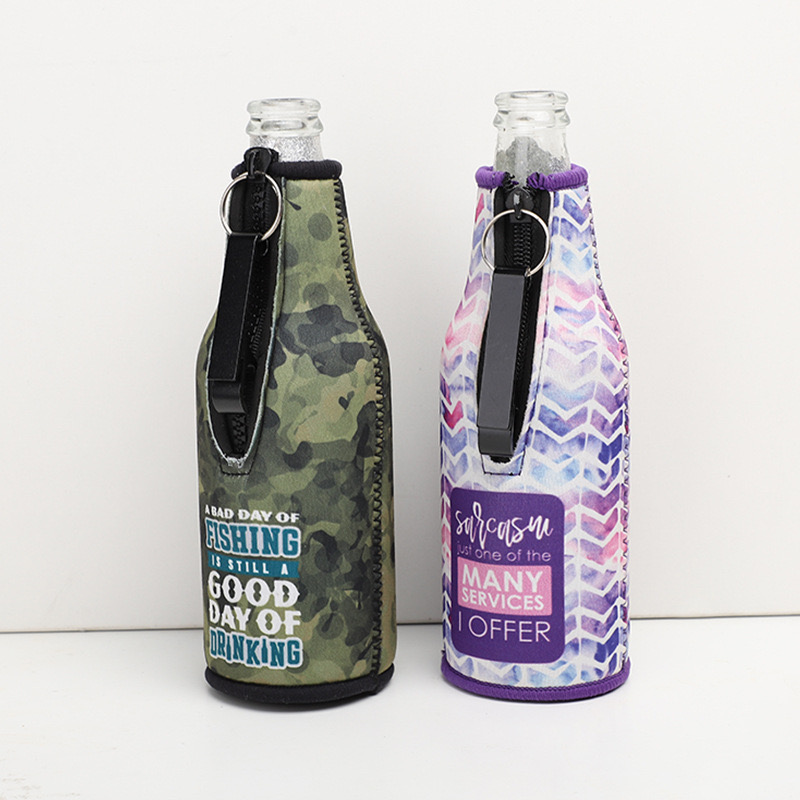 Beer Bottle Cooler, custom koozie with logo imprint 1
