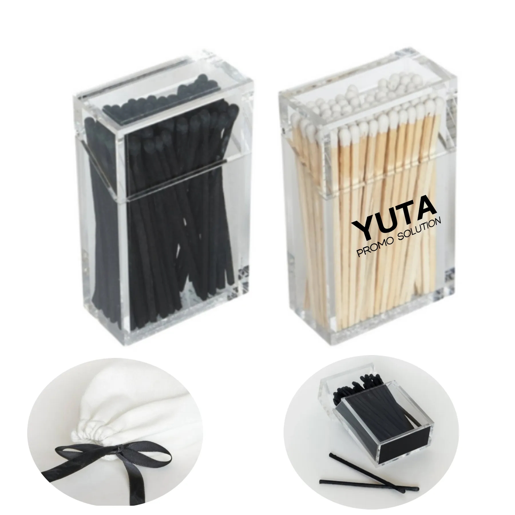 Acrylic Matchbox With Matches 2
