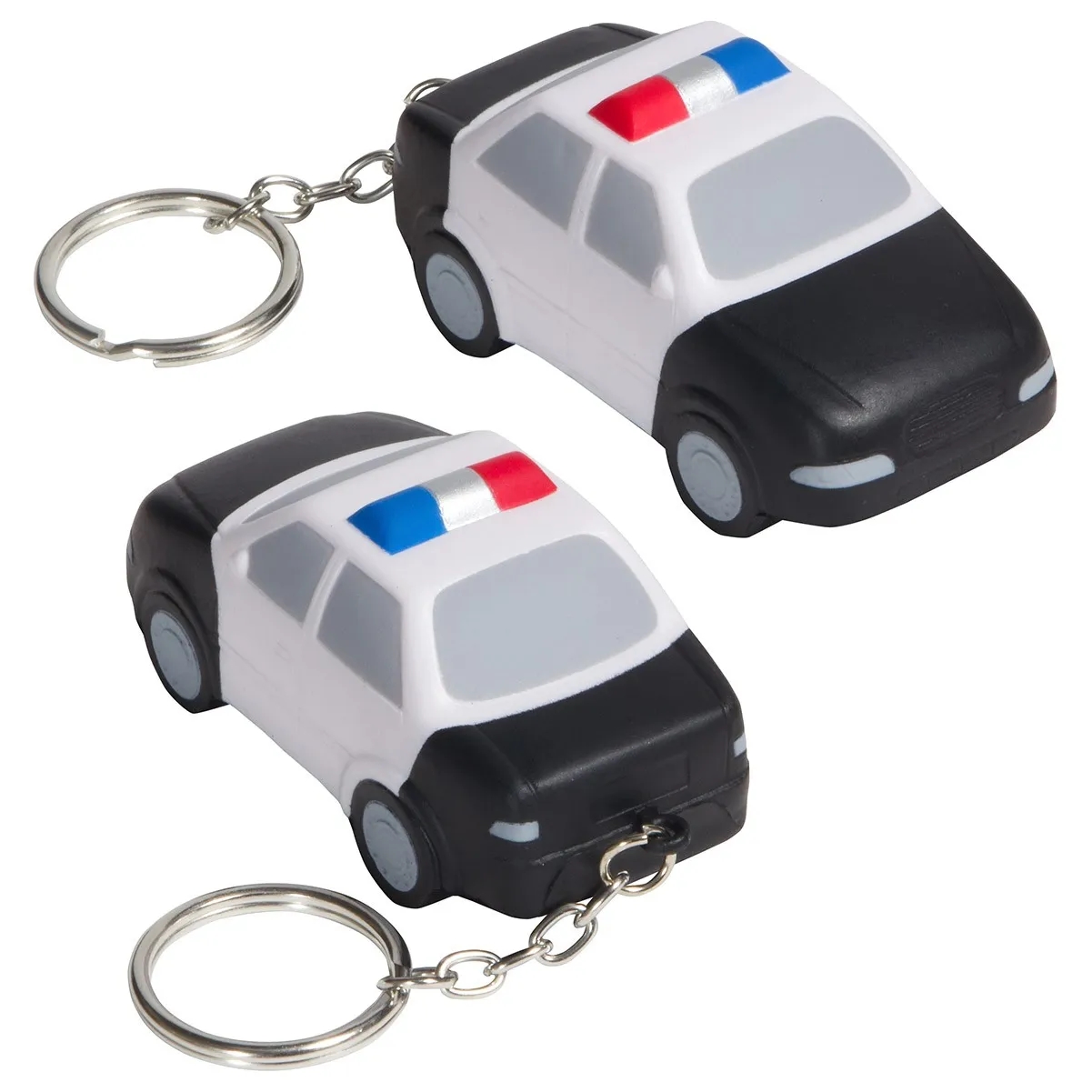 Police Car Shaped Stress Reliever With Key Chain 2