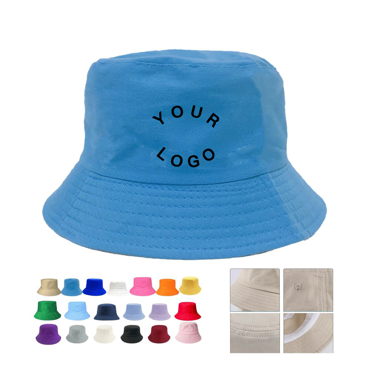 Cotton Brim Bucket Hat Casual Wear 10