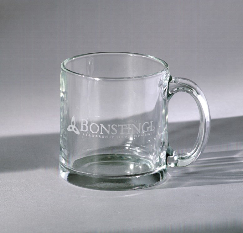 11 Oz Engraved Clear Glass Mug 1