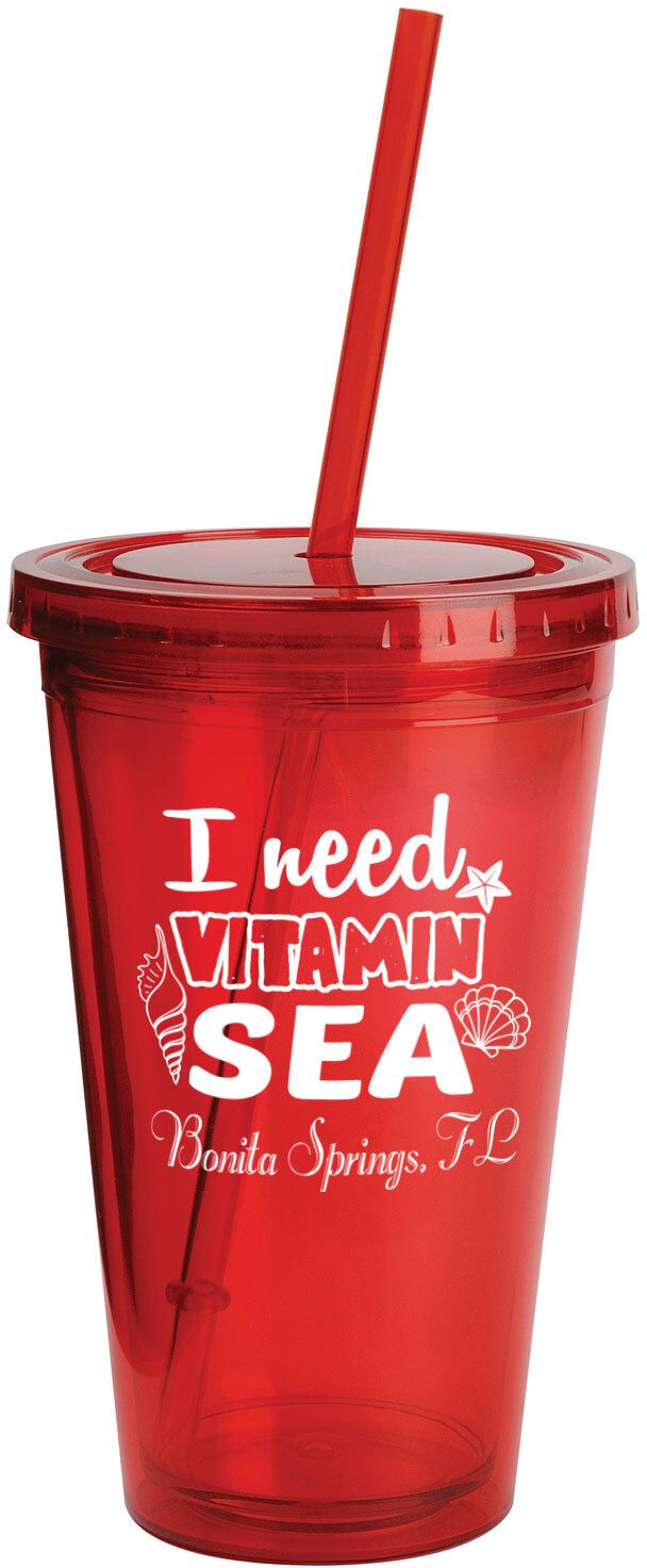 SUNSPLASH TUMBLER W/STRAW 16 OZ. 30