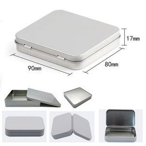 Metal Tin Box Empty Tinplate Containers with Lids Organizers 1
