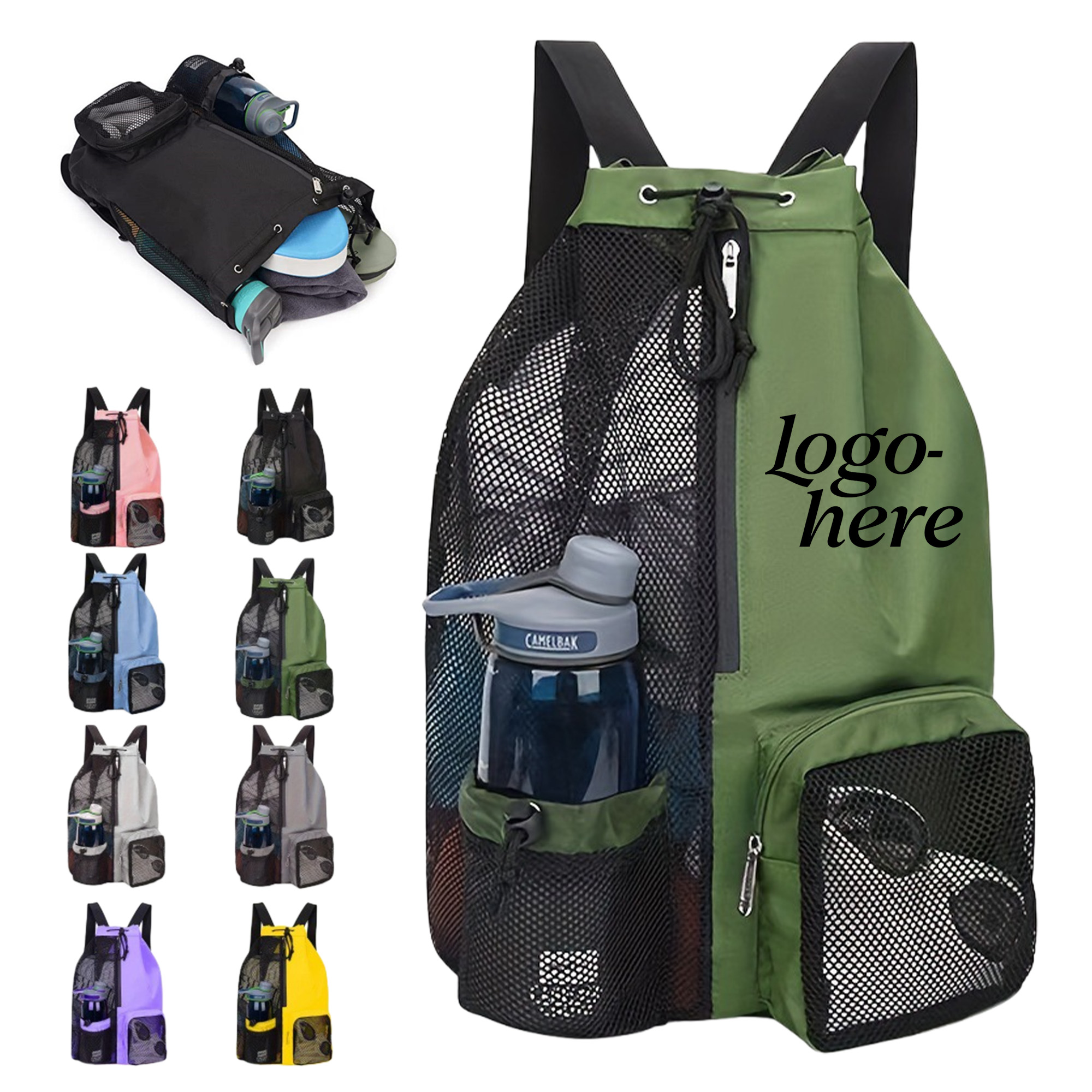 Portable Outdoor Drawstring Backpack 2