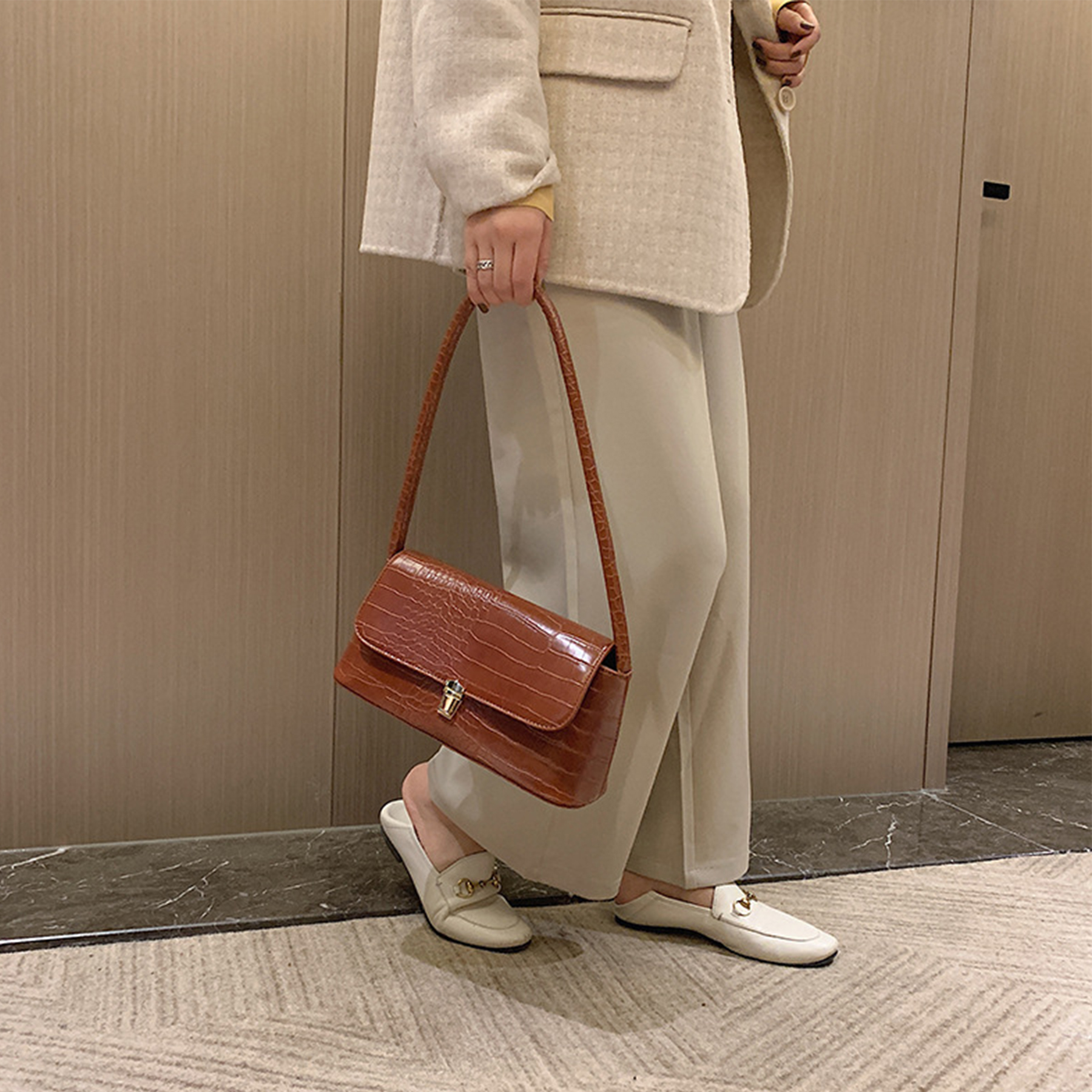 pu Large Work Tote bag for women 2