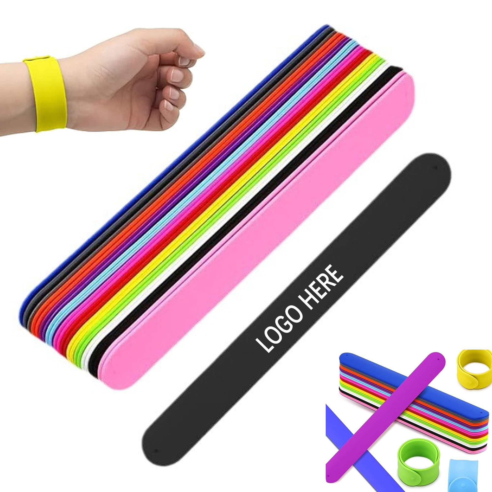 Eco Friendly Silicone Slap Wristbands 2