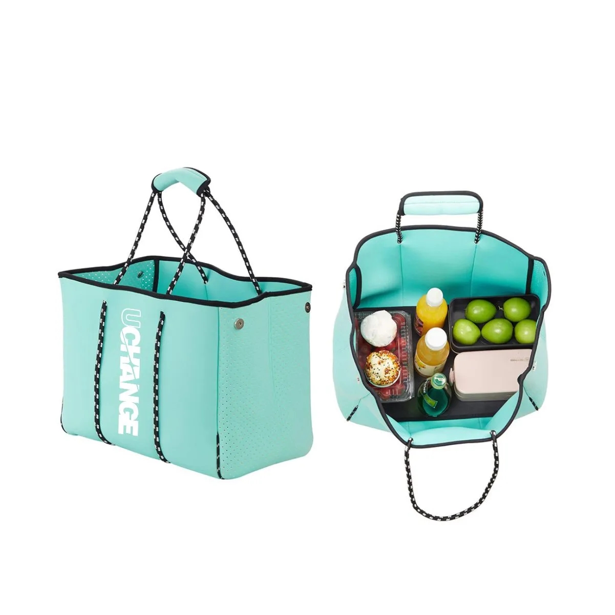 Large Neoprene Beach Tote Bag With Rope Handles 5