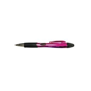 Translucent Barrel Pen With Highlighter 25