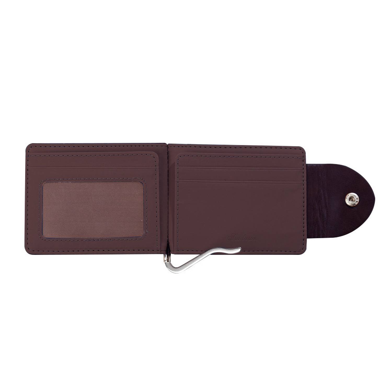 PU Leather Money Clip Card Holder Wallet 3