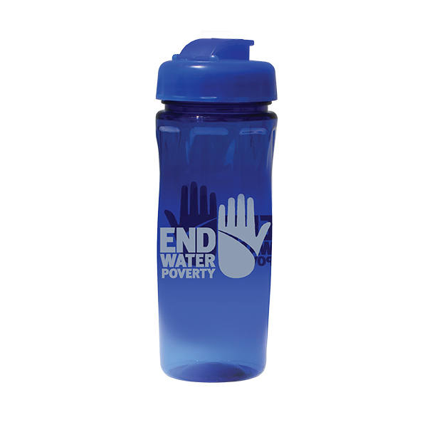 18 oz. Poly-Saver PET Bottle with Flip Top Cap 12