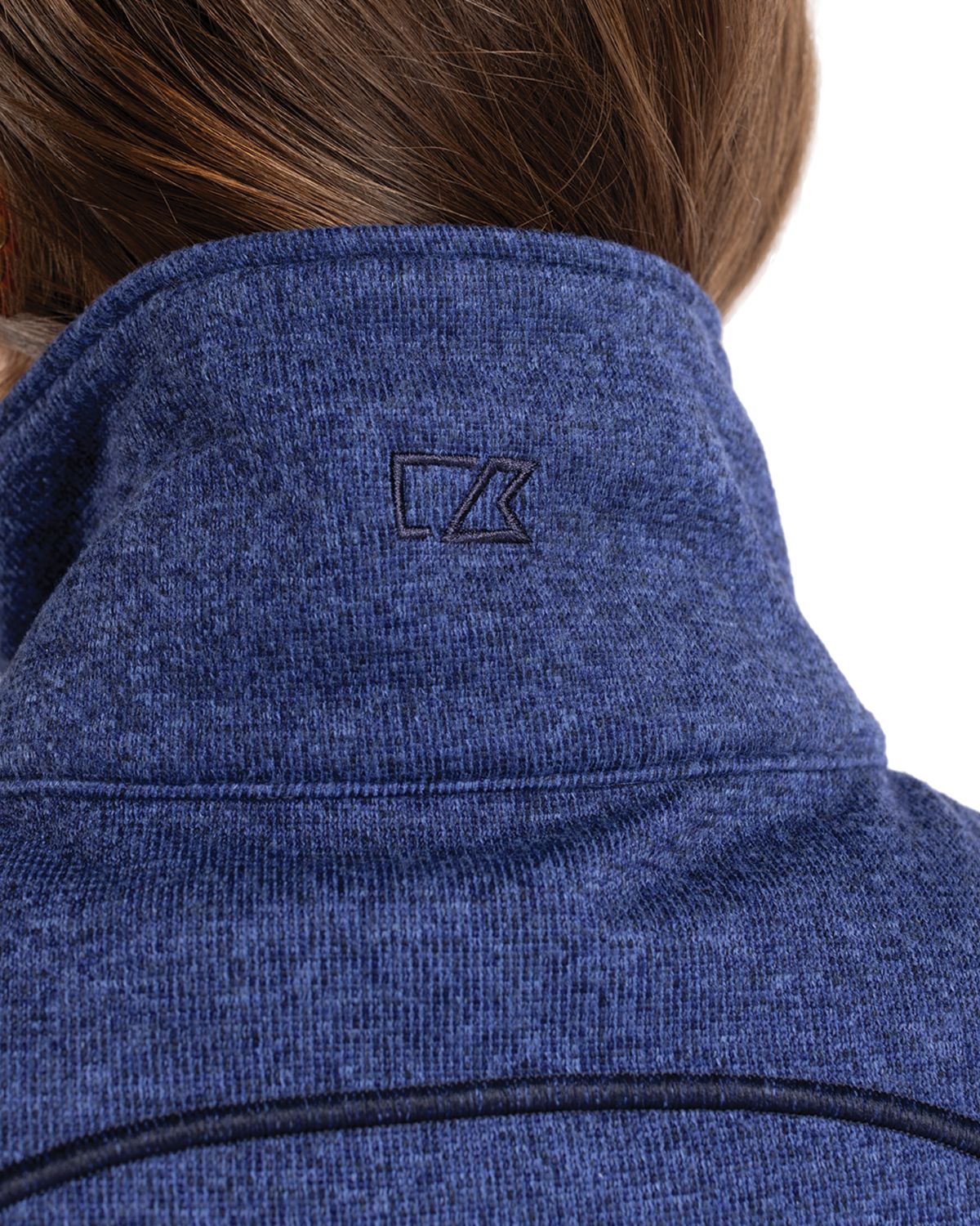 Cutter & Buck Mainsail Sweater-Knit Womens Full Zip Asymmetrical Vest 67