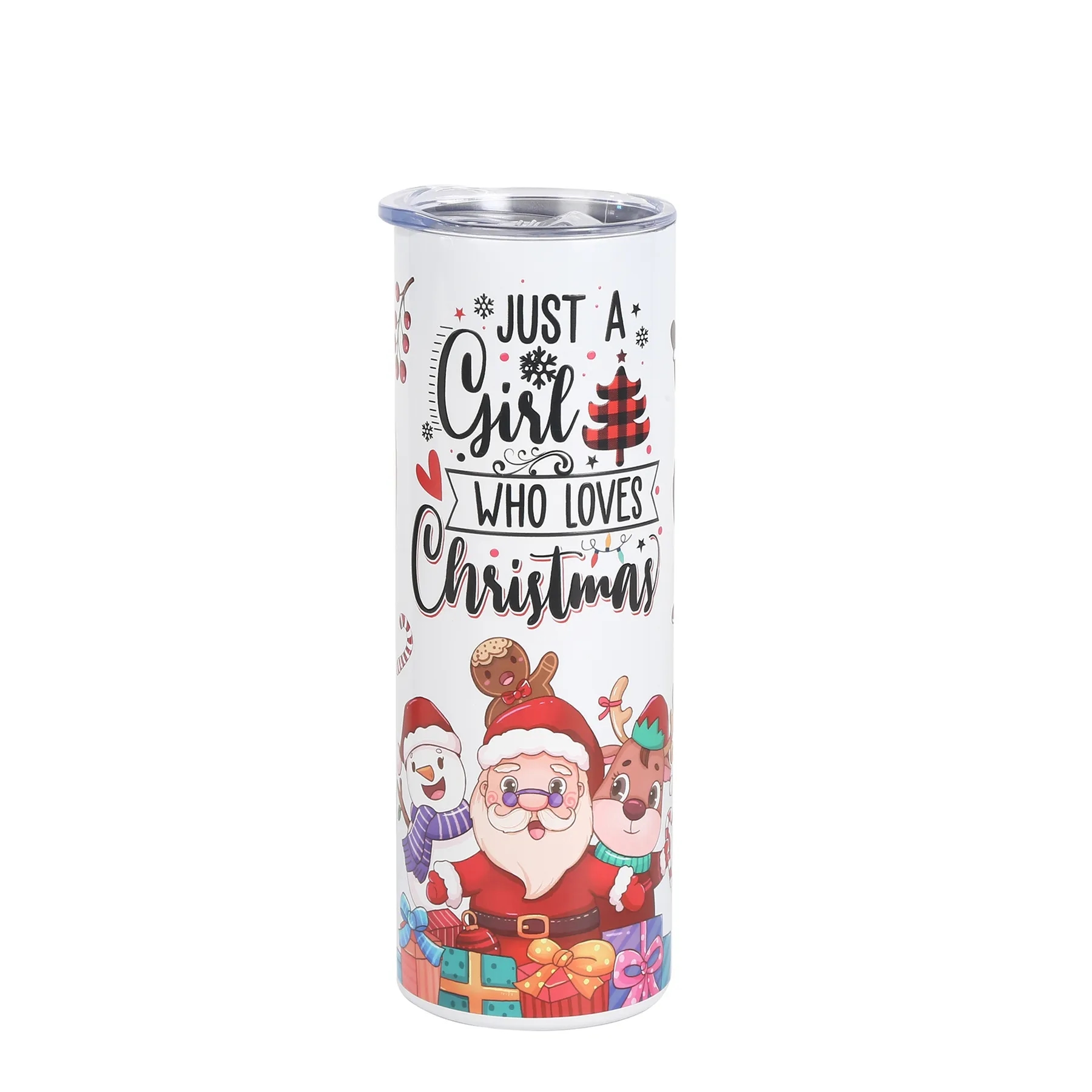 20 Oz. Custom Christmas Pattern Stainless Steel Vacuum Cup 5