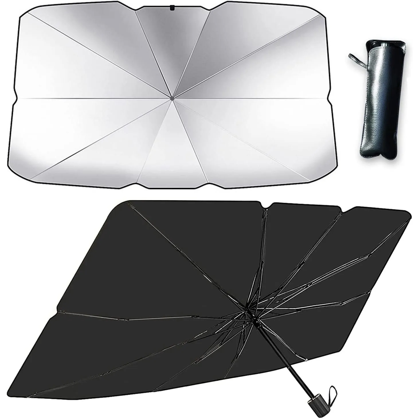 Car Front Window Foldable Umbrella Reflective Sunshade 4