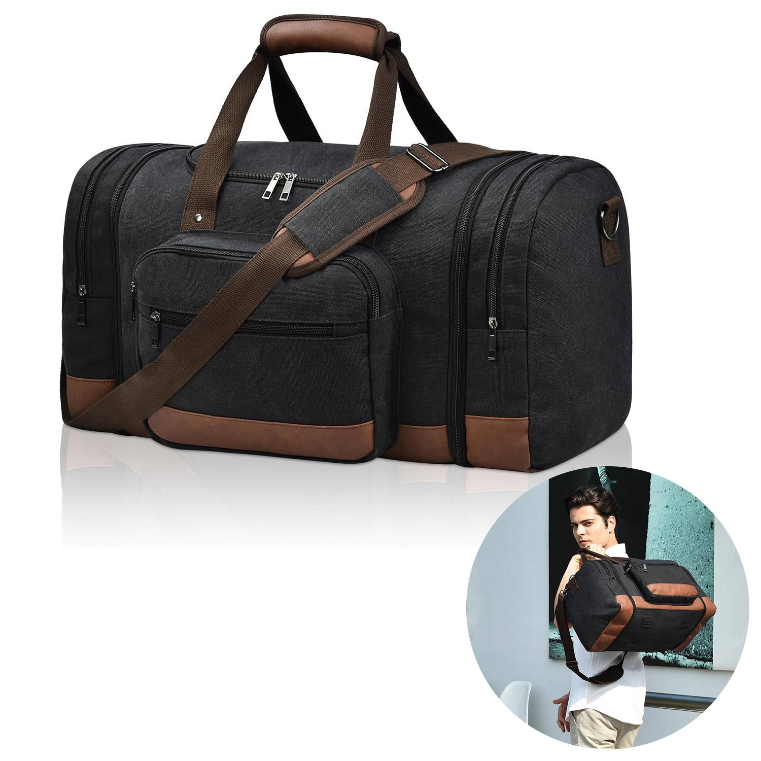 Expandable Canvas Duffle Bag 2
