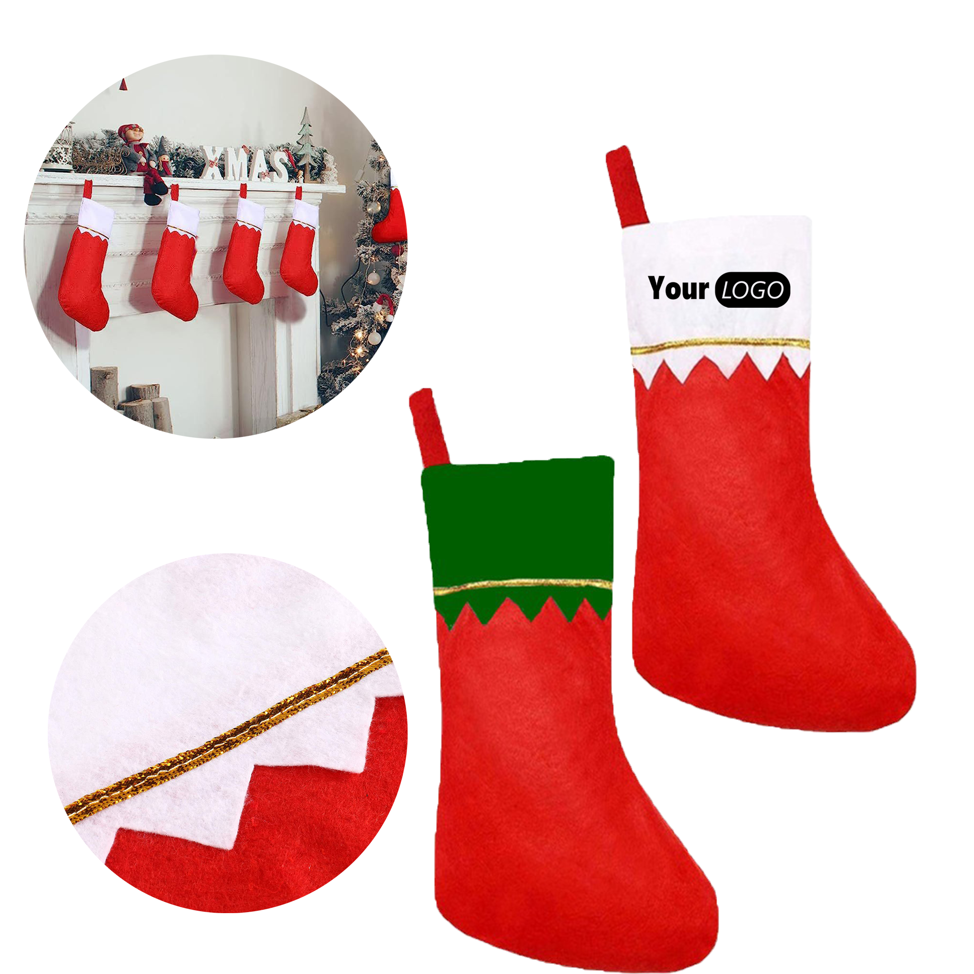 Non-woven Christmas Stocking 1