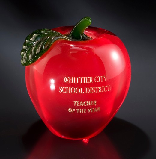 Designer Crystal Red Apple Award 2