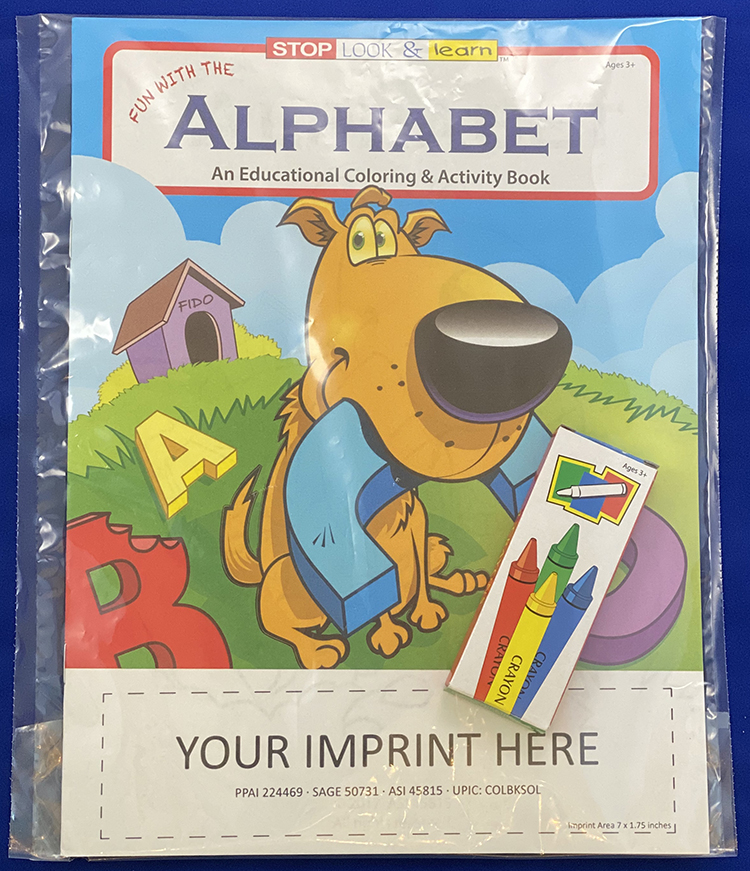 COLORING SET - Fun With The Alphabet Coloring Book Fun Pack 3