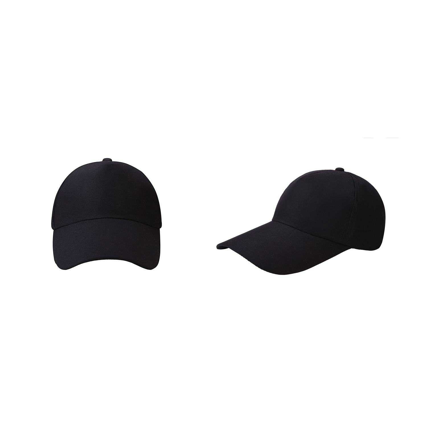 Stock Solid Color Poly Peach Skin 5 Panel Cap w/Velcro Back Fastener 2
