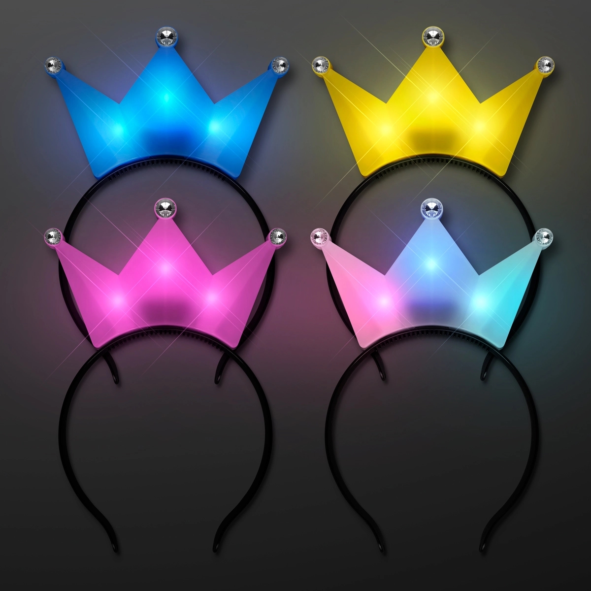 LED Crown Tiara Headbands, Princess Party Favors 11