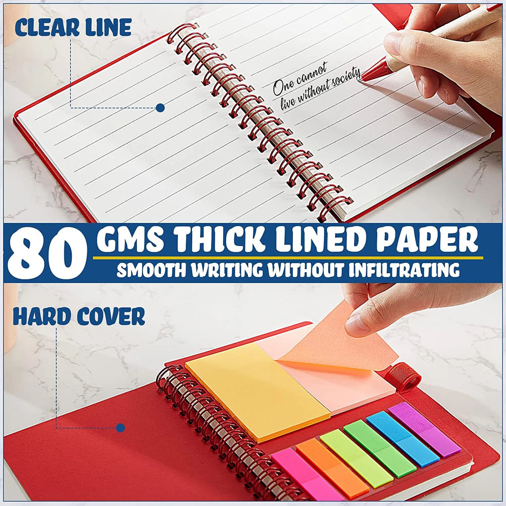 Color Aesthetic Spiral Notebook With Pen 3