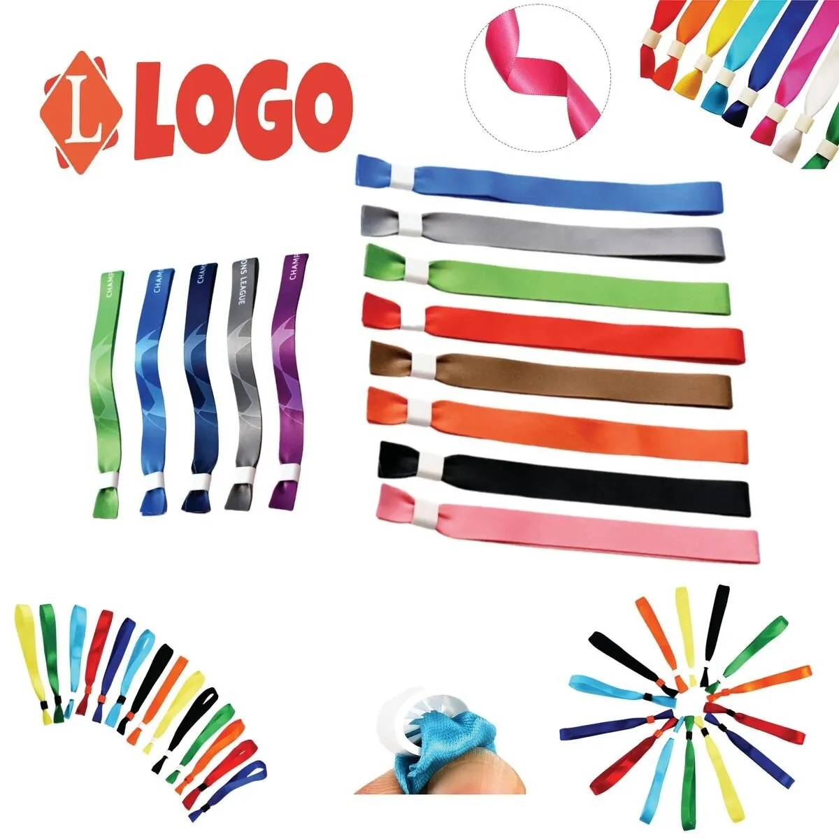 Customizable Disposable Polyester Wristbands 6